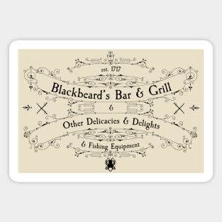 Blackbeard's Bar and Grill Magnet